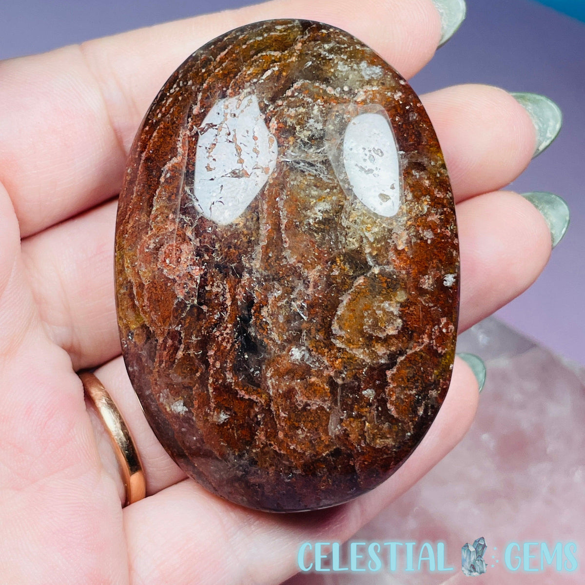 Thousand Layer Garden Quartz Palmstone
