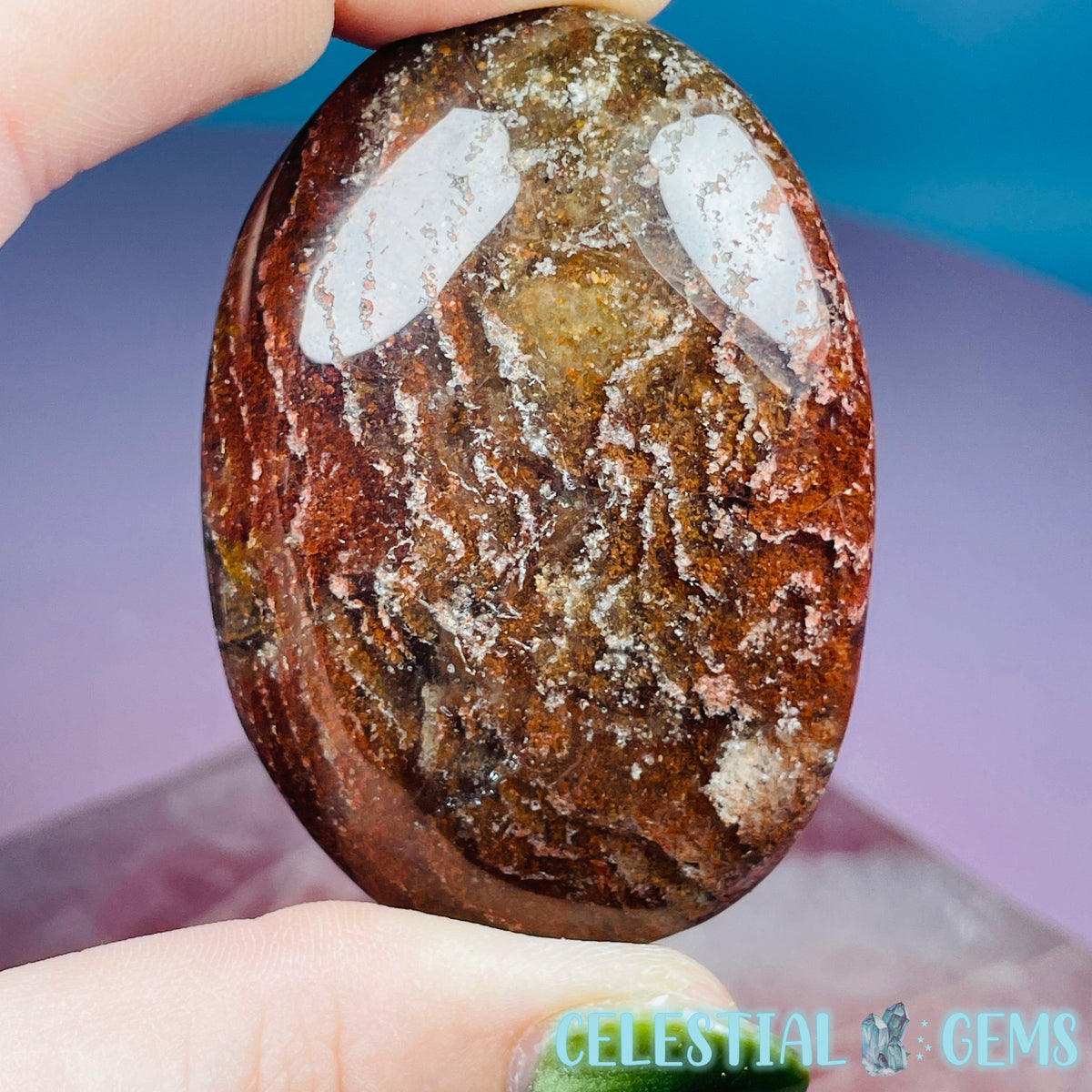 Thousand Layer Garden Quartz Palmstone