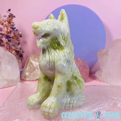 Lantian Jade Wolf Large Carving