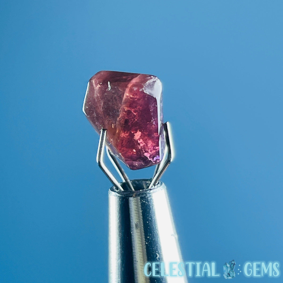 Pink Rubellite Tourmaline Faceted Mini Gemstone in Specimen Pottle