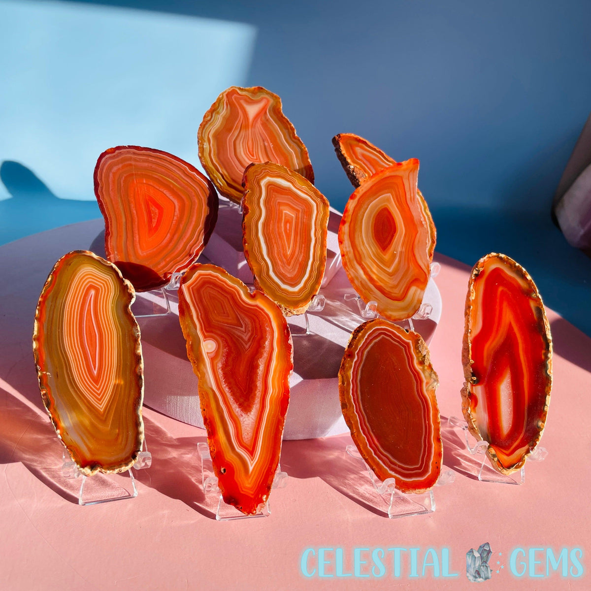 Agate Mixed Colour Small Slice
