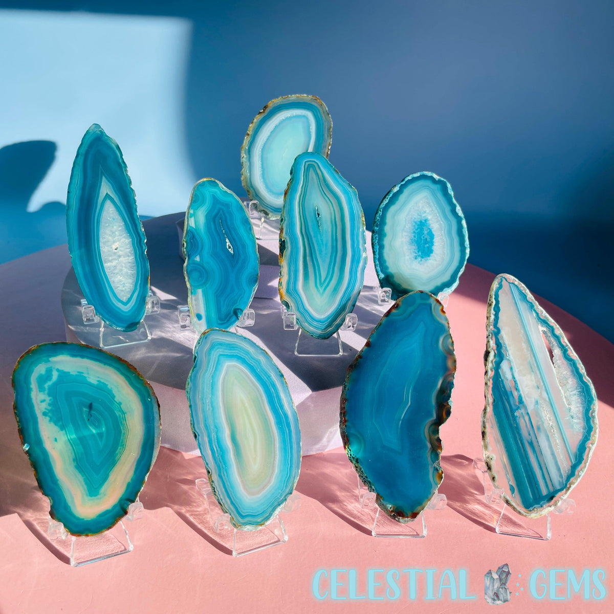 Agate Mixed Colour Small Slice