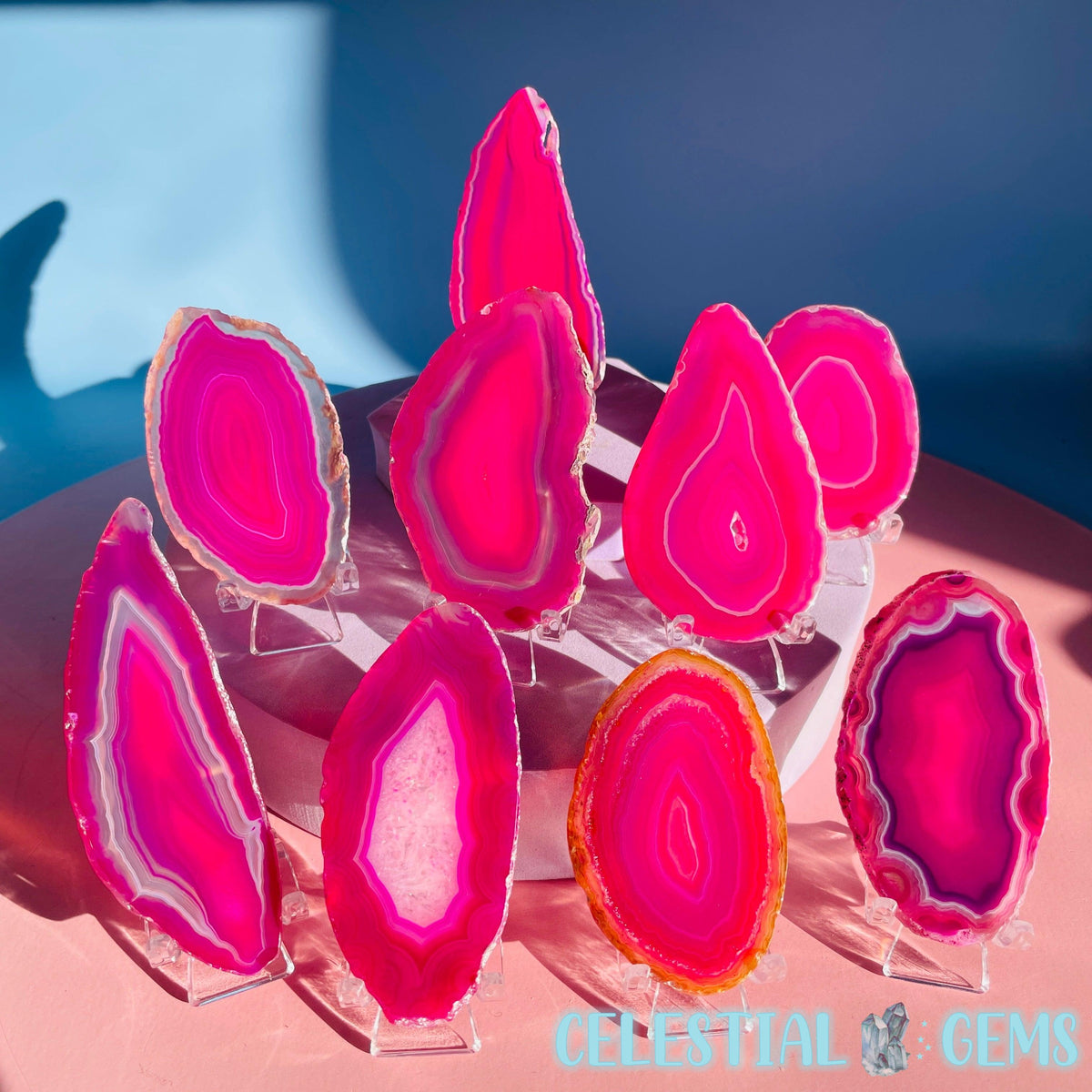 Agate Mixed Colour Small Slice
