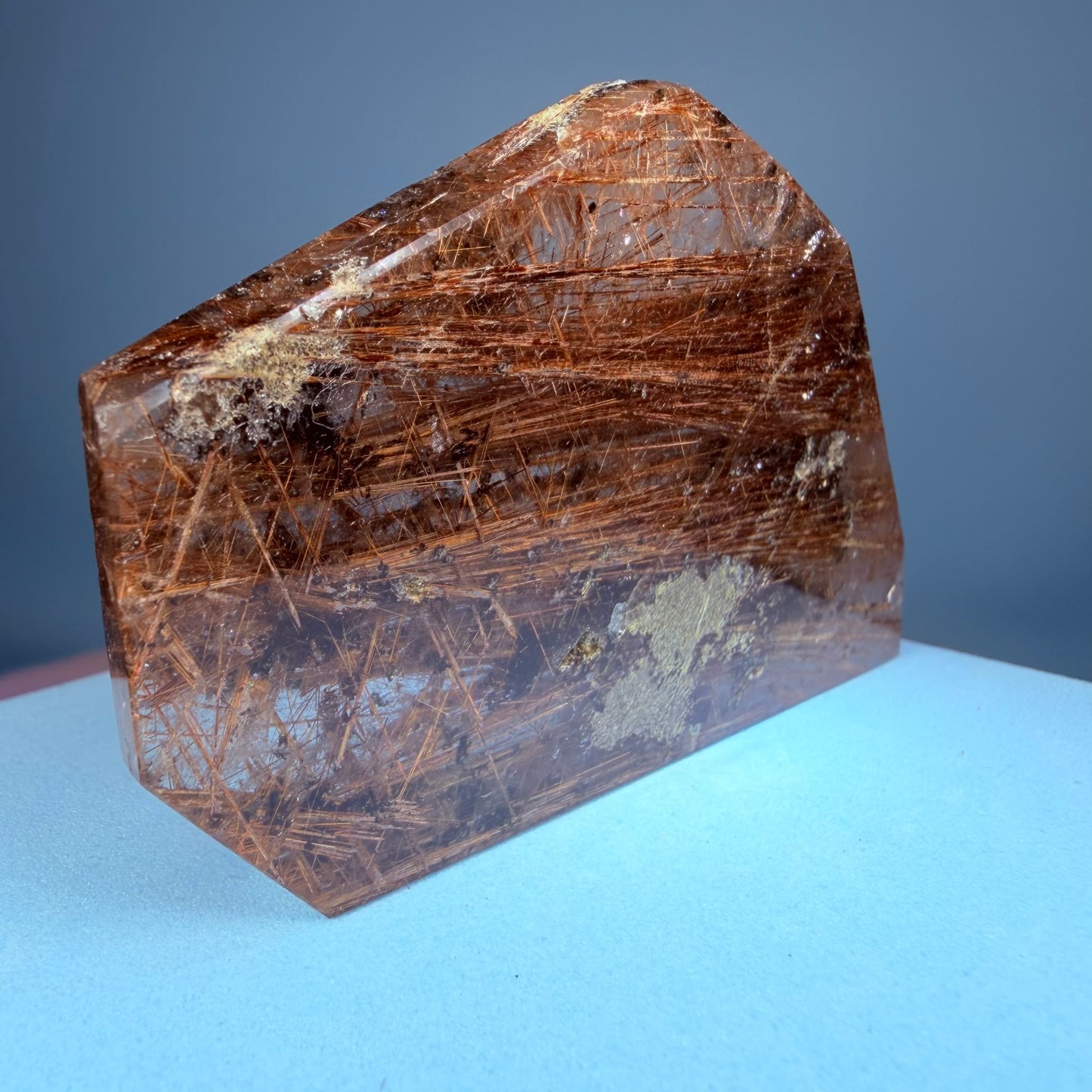 Copper Rutile Garden Quartz Medium Slab Freeform