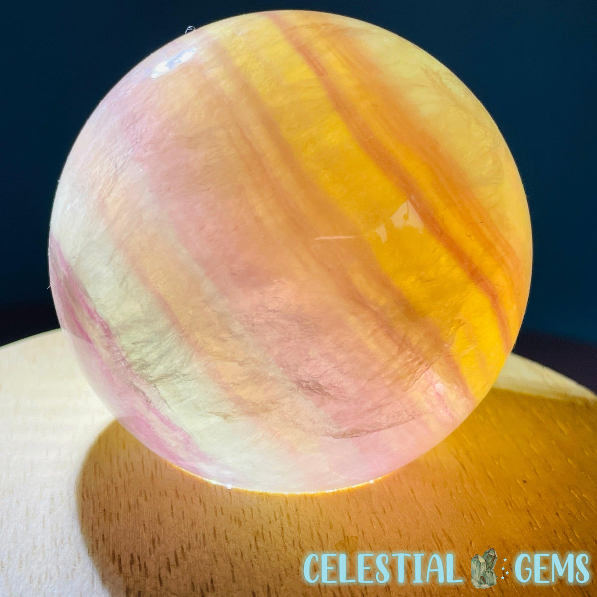 Candy Fluorite Medium Sphere