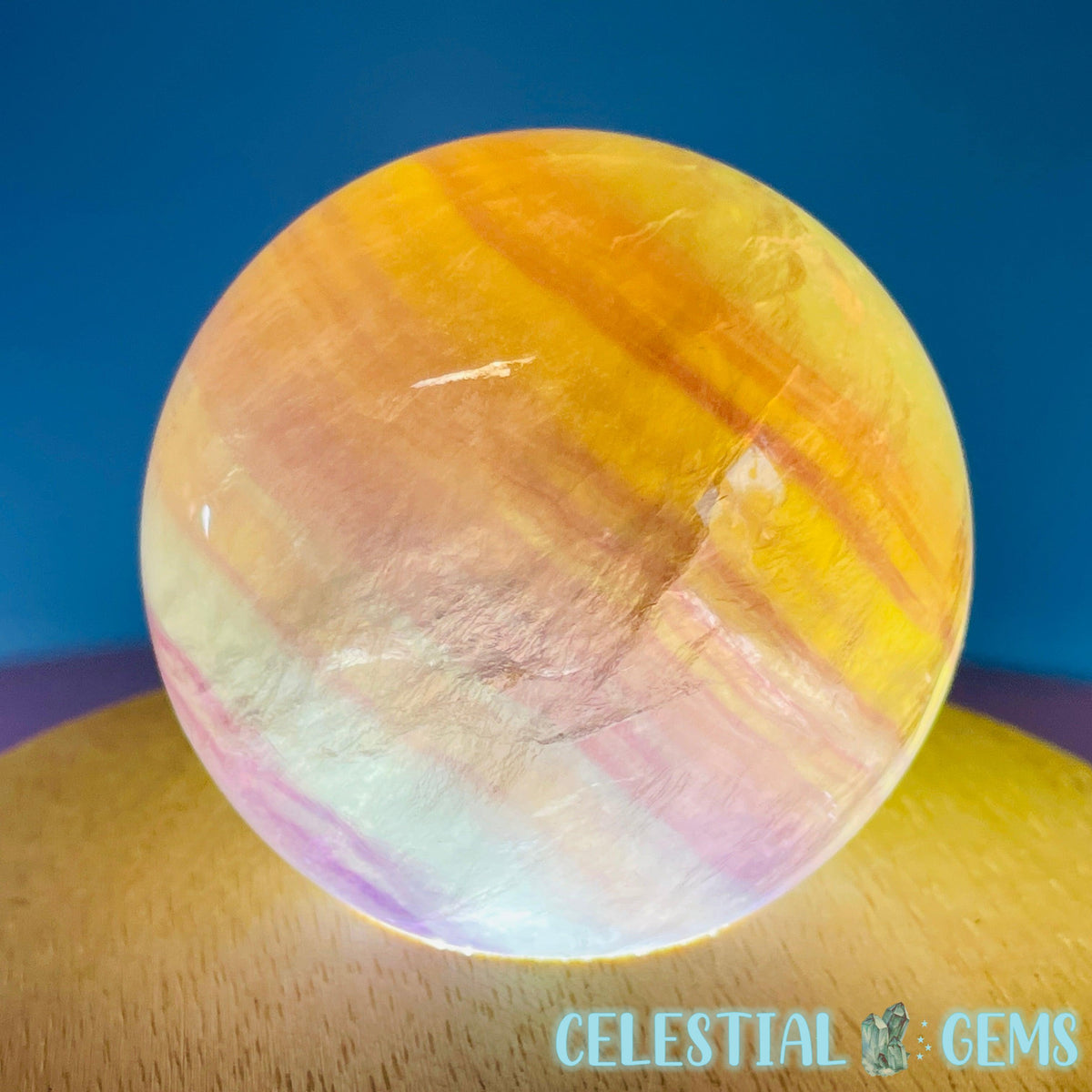 Candy Fluorite Medium Sphere
