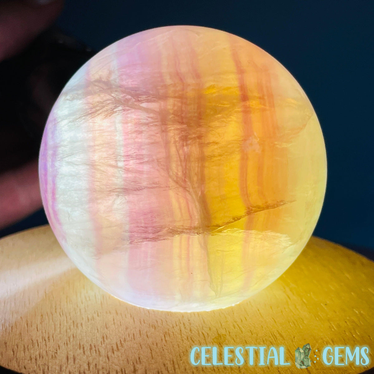 Candy Fluorite Medium Sphere