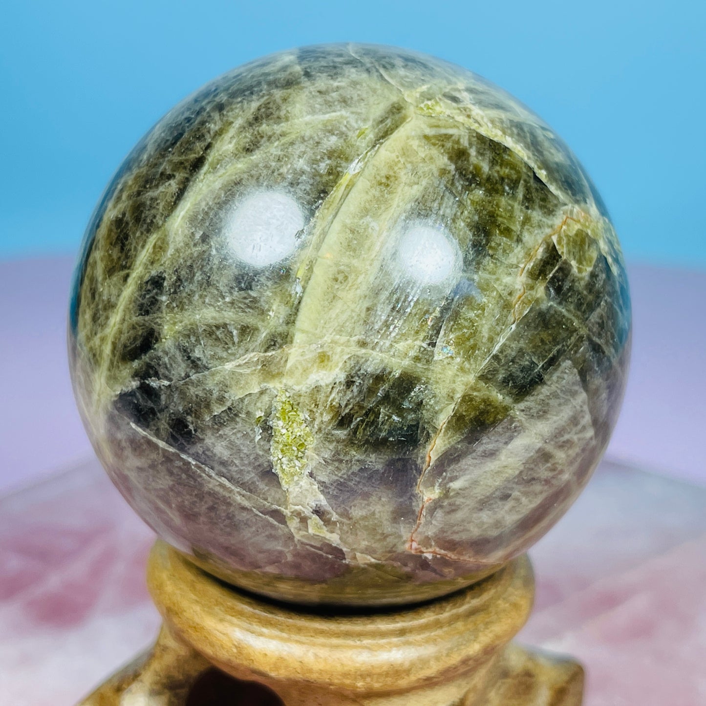 Verdilite Green Tourmaline Medium Sphere