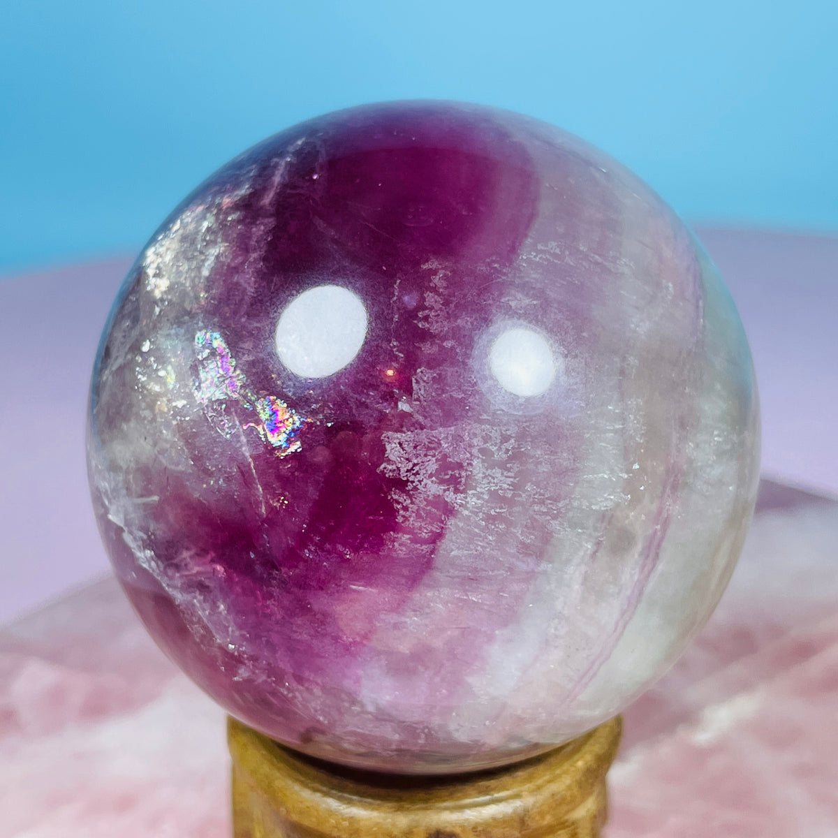 Candy Fluorite Medium Sphere