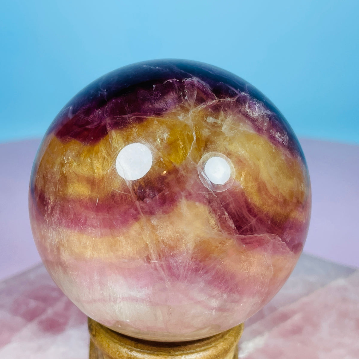 Candy Fluorite Medium Sphere