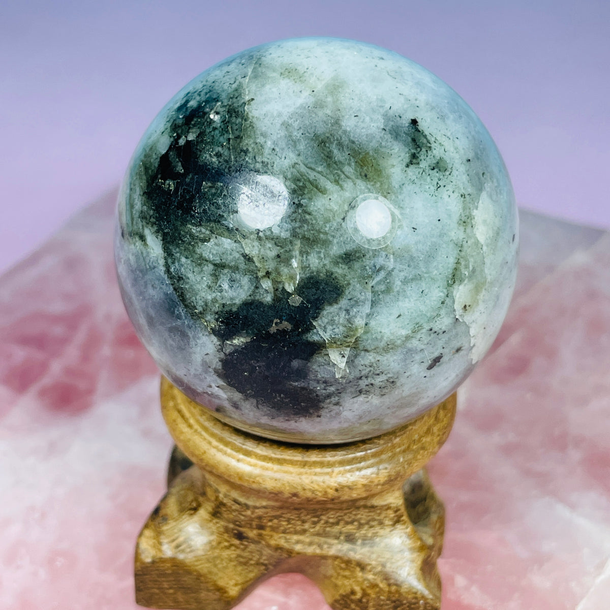 Sunset Labradorite Small Sphere (Video)