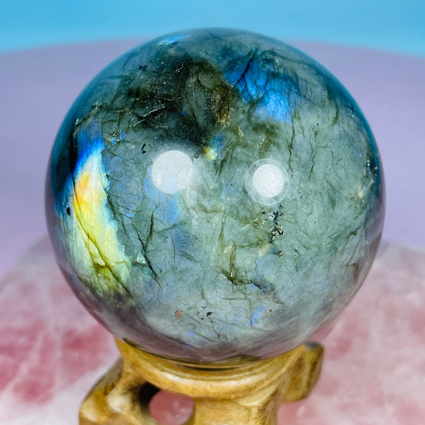 Labradorite Medium Sphere (Video)