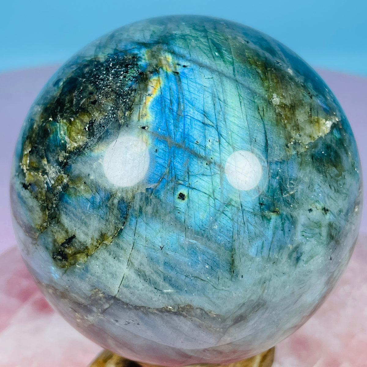 Labradorite Large Sphere (Video)