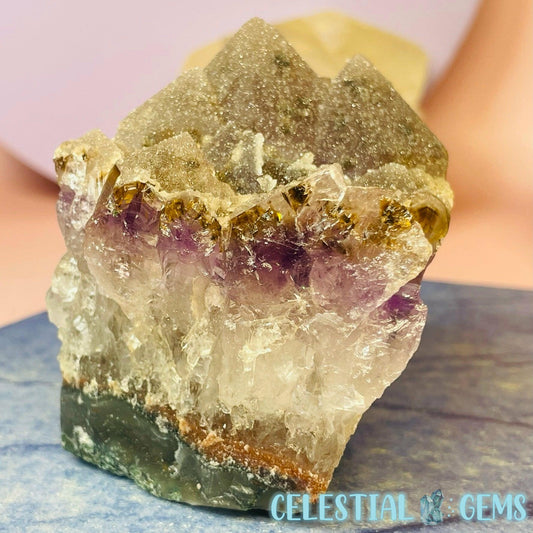 Sugar-Coated Amethyst + Cacoxenite Small Cluster