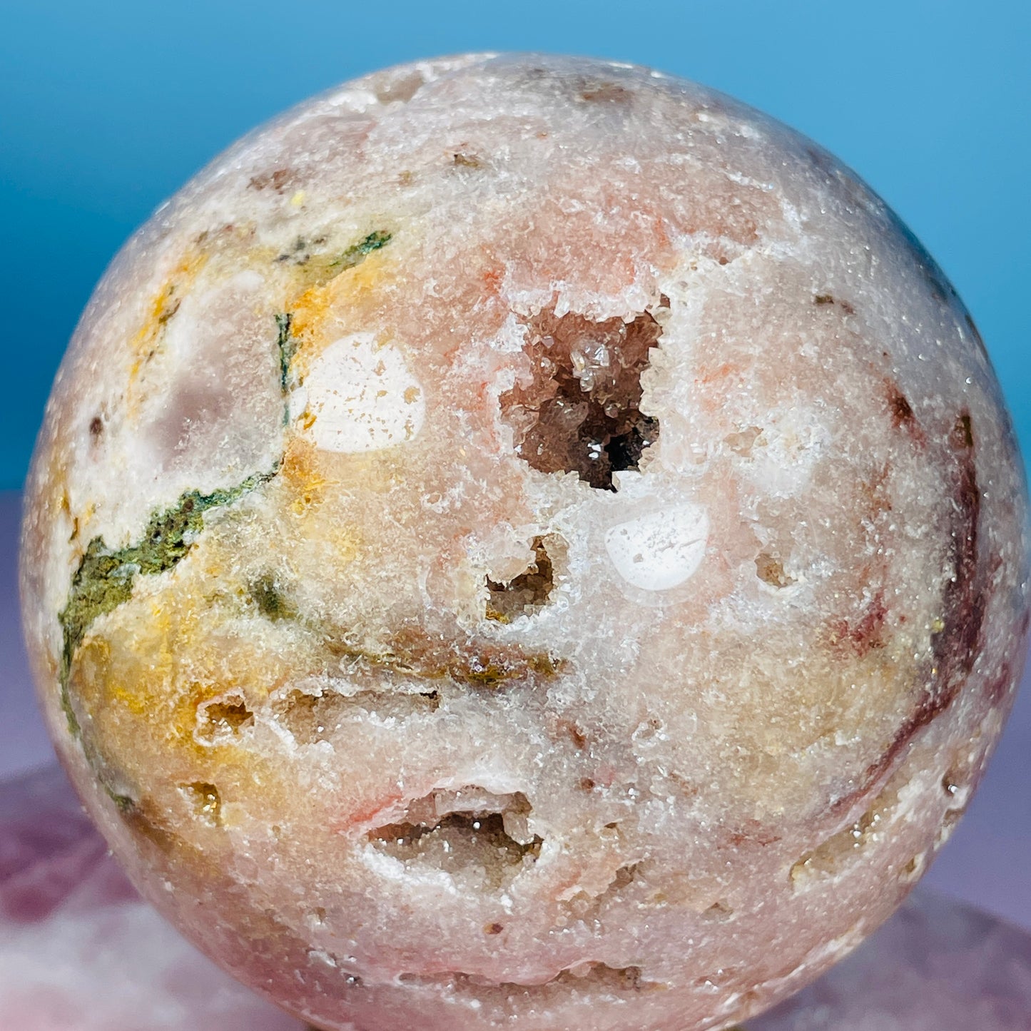 Druzy Pink Amethyst Large Sphere