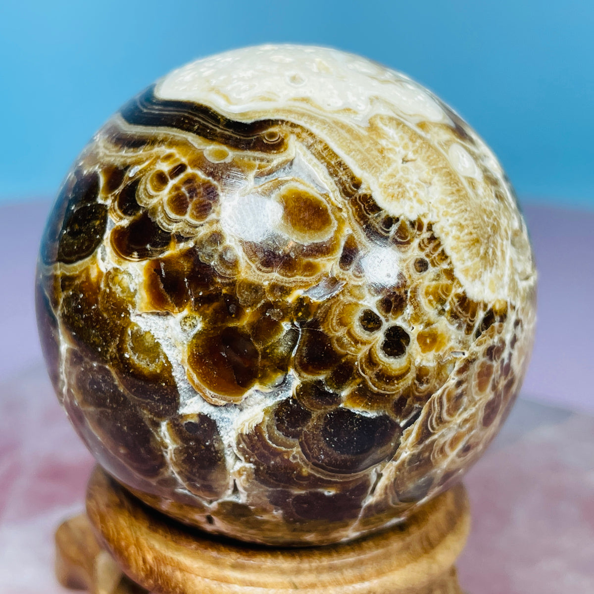 Chocolate Calcite Medium Sphere