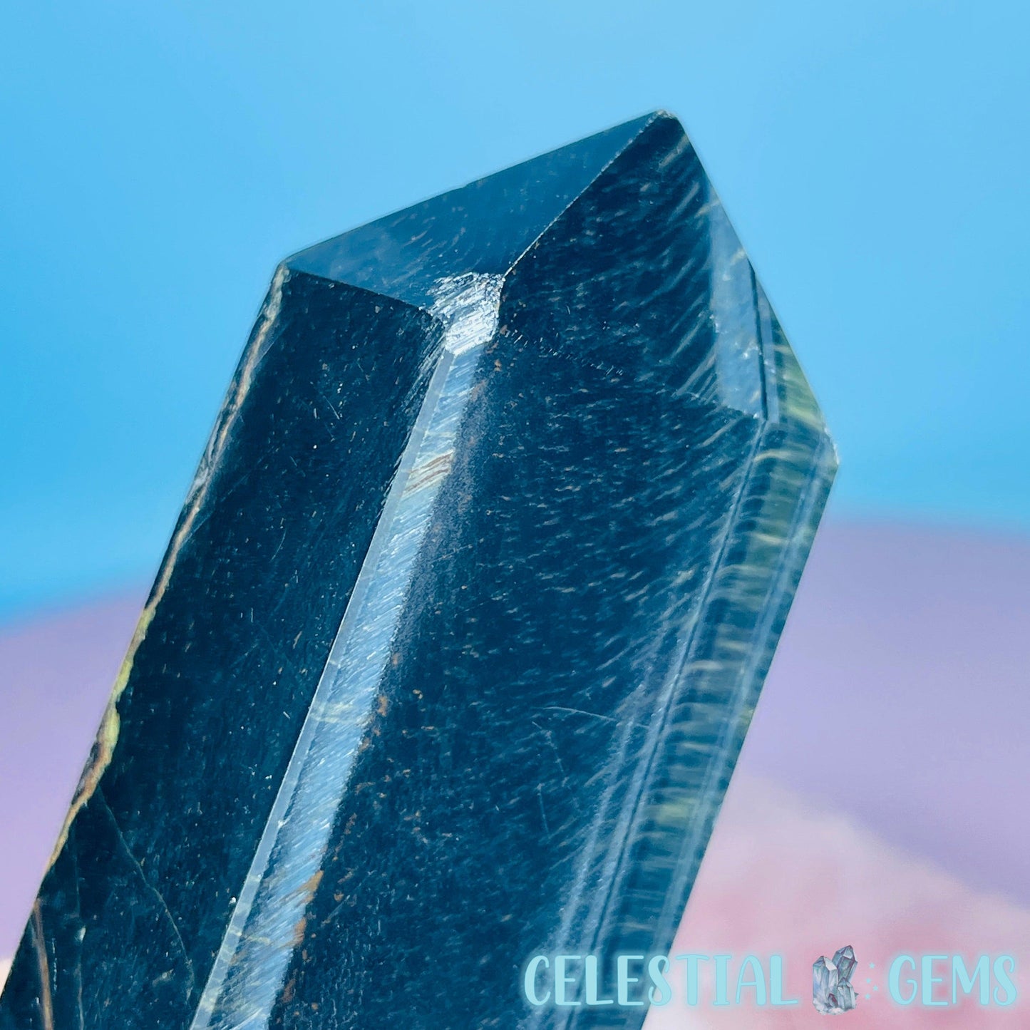Blue Tigers Eye Obelisk Small Tower (Video)