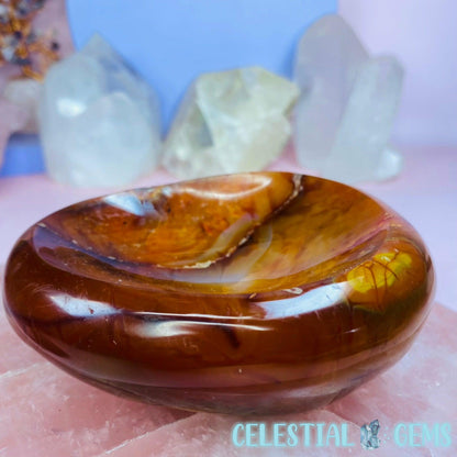 Carnelian Agate Medium Bowl Carving B