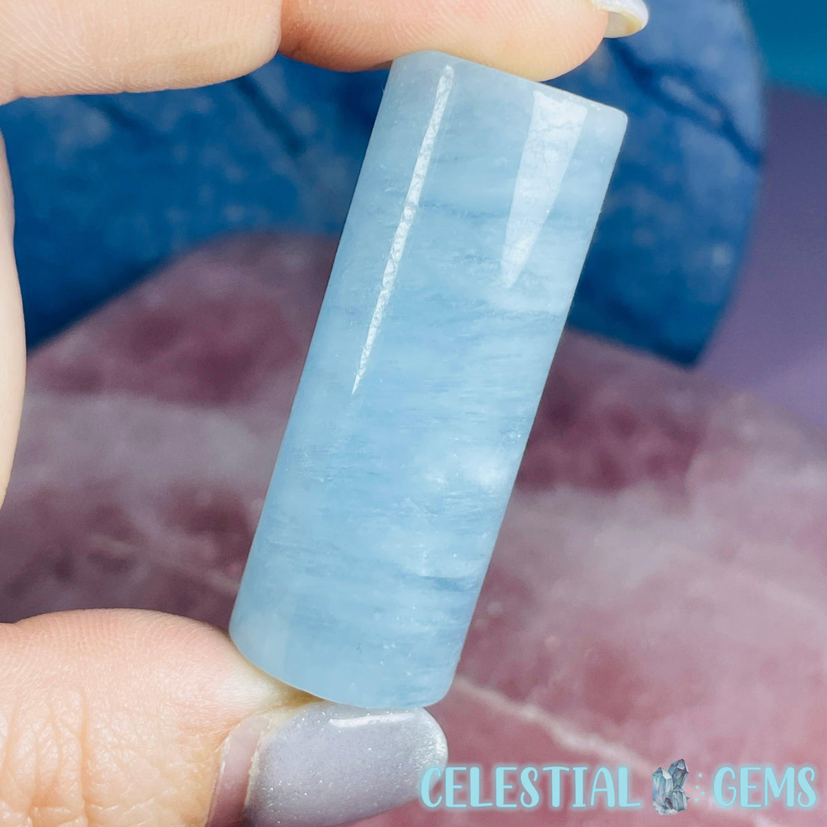 Aquamarine Cylinder Crystal