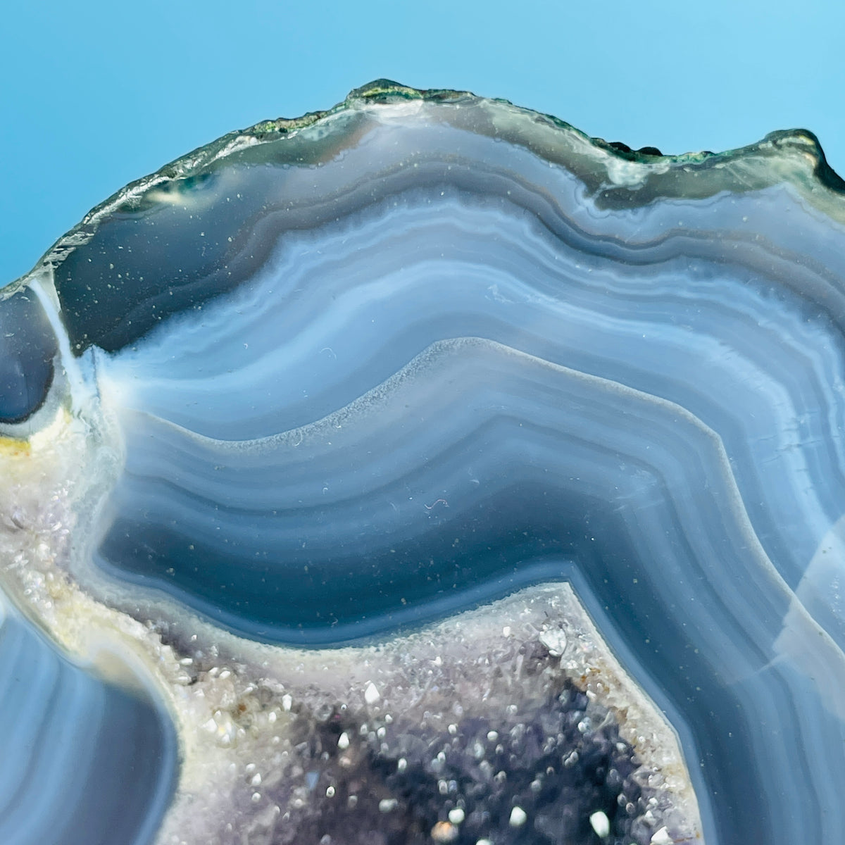 Amethyst + Agate Cluster Geode Small Cave (Video)