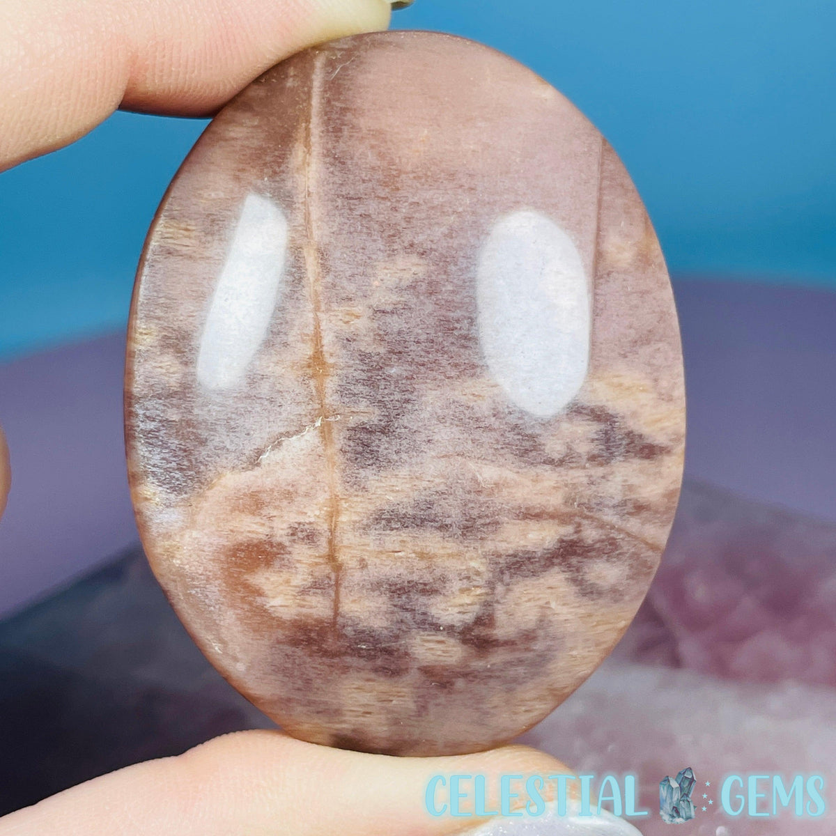 Peach Sunstone/Moonstone Palmstone (Video)