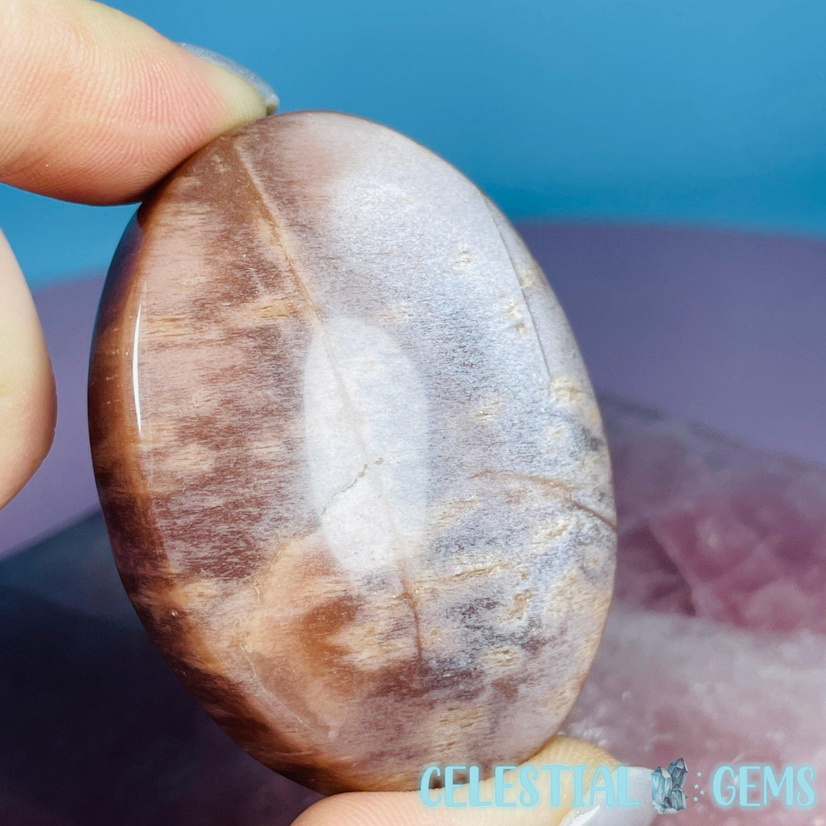 Peach Sunstone/Moonstone Palmstone (Video)