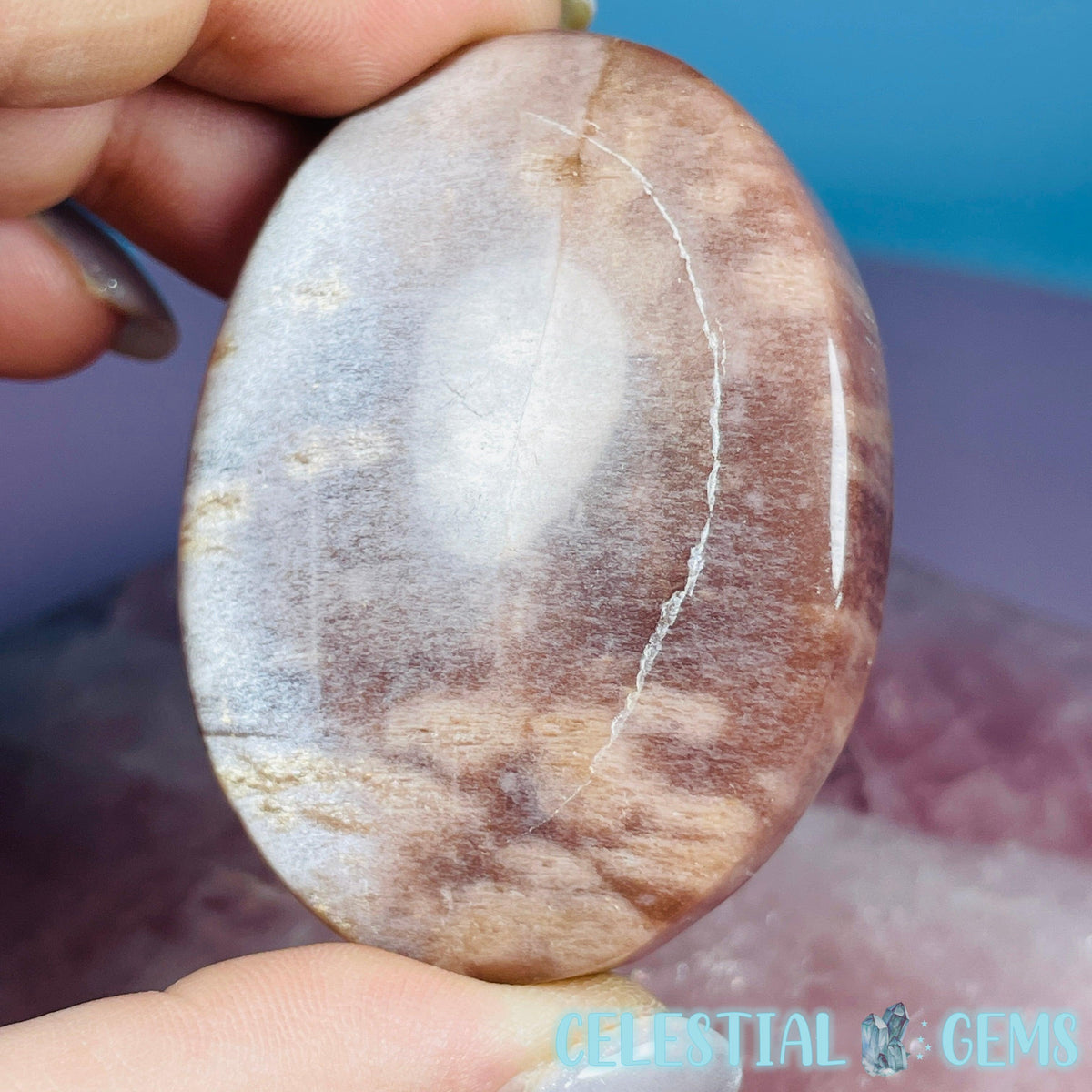 Peach Sunstone/Moonstone Palmstone (Video)