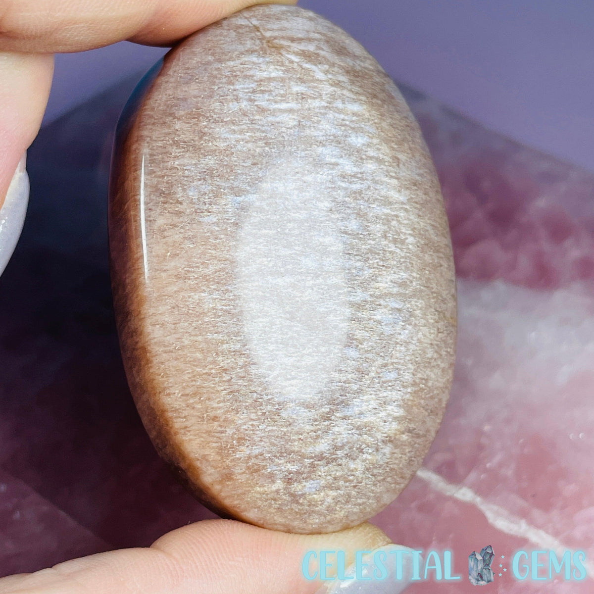 Peach Sunstone/Moonstone Palmstone (Video)