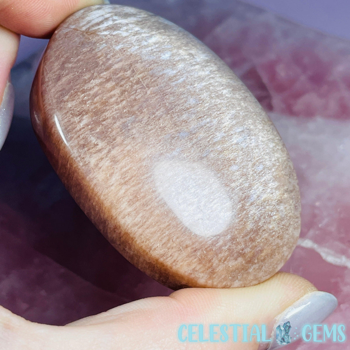 Peach Sunstone/Moonstone Palmstone (Video)