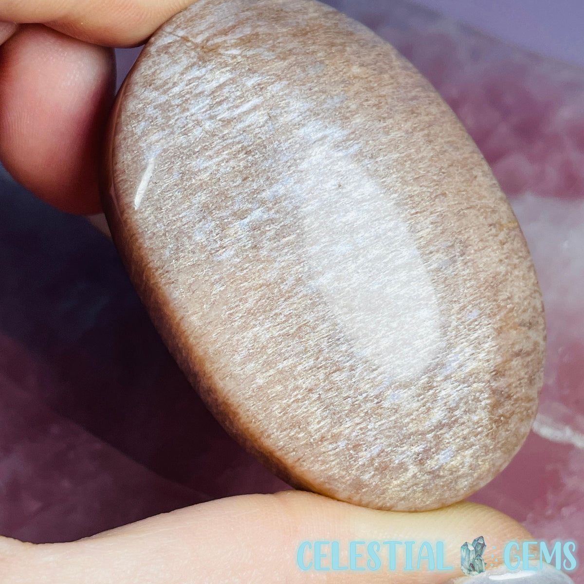 Peach Sunstone/Moonstone Palmstone (Video)