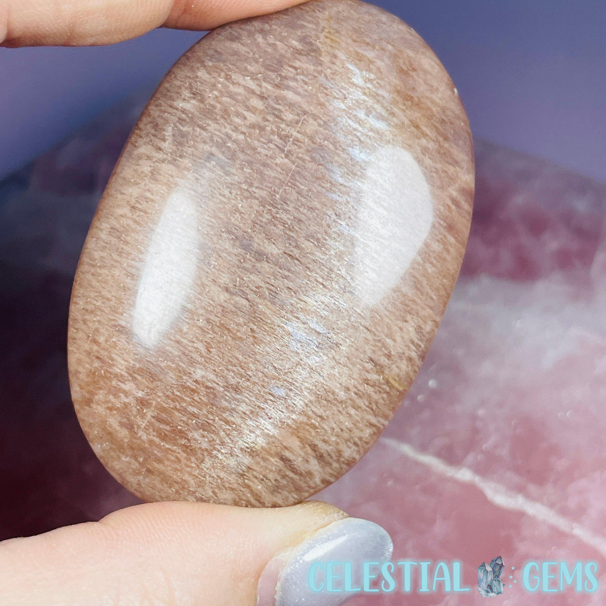 Peach Sunstone/Moonstone Palmstone (Video)