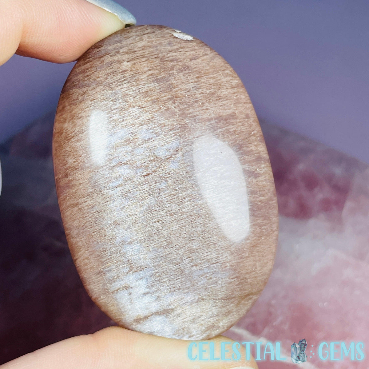Peach Sunstone/Moonstone Palmstone (Video)