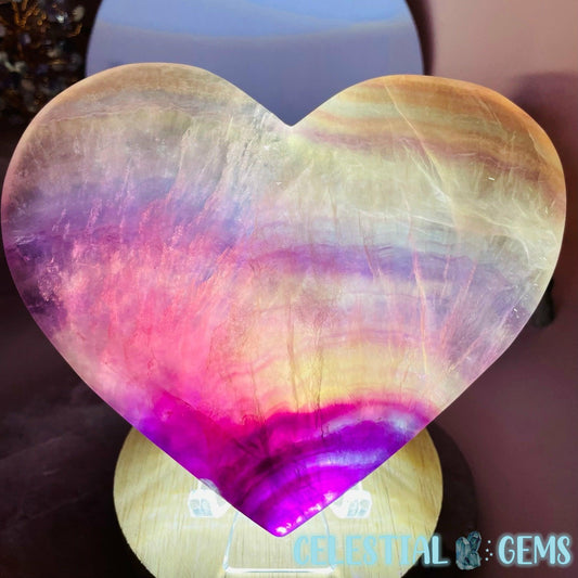 Candy Fluorite Heart XL Carving