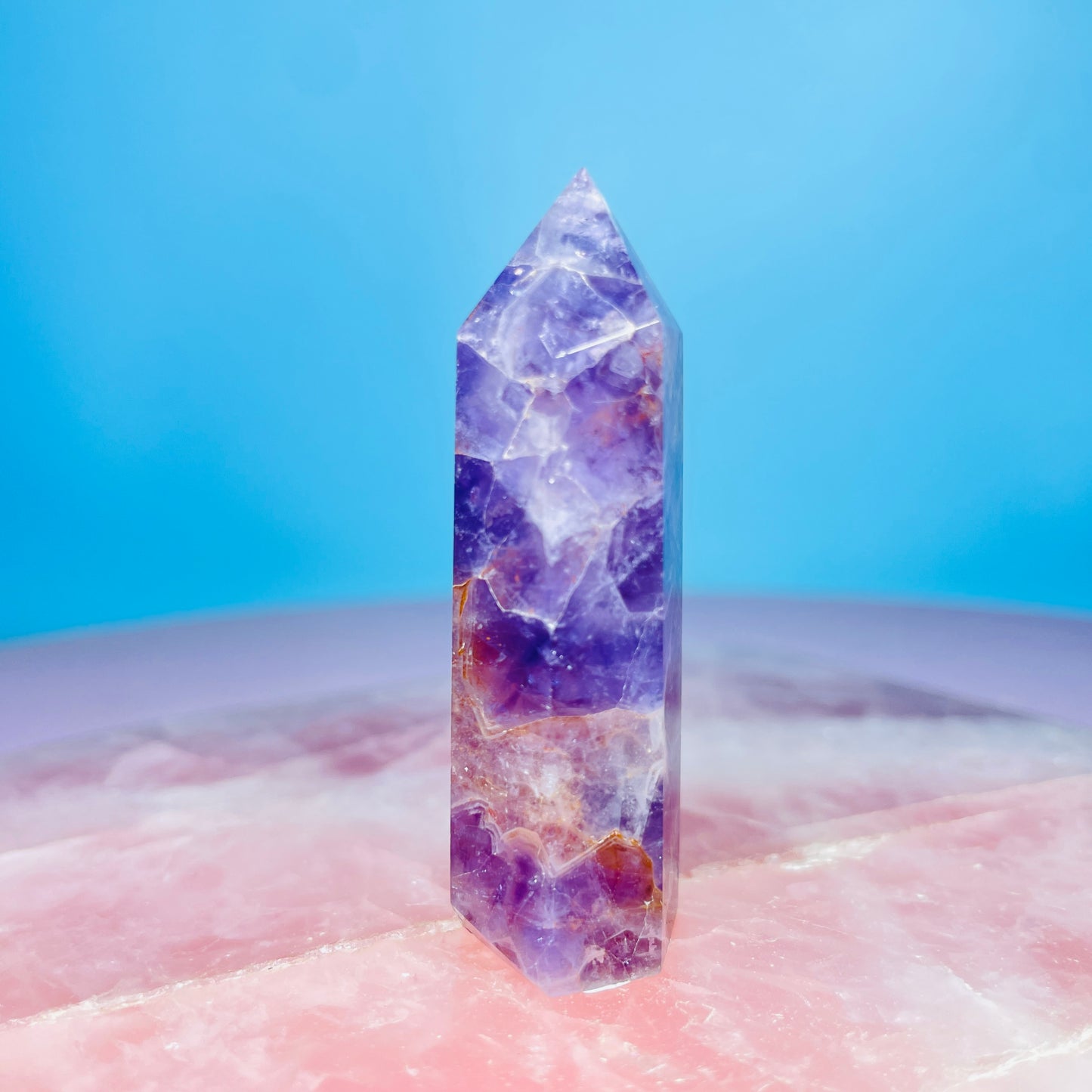 Amethyst + Hematite Small Tower