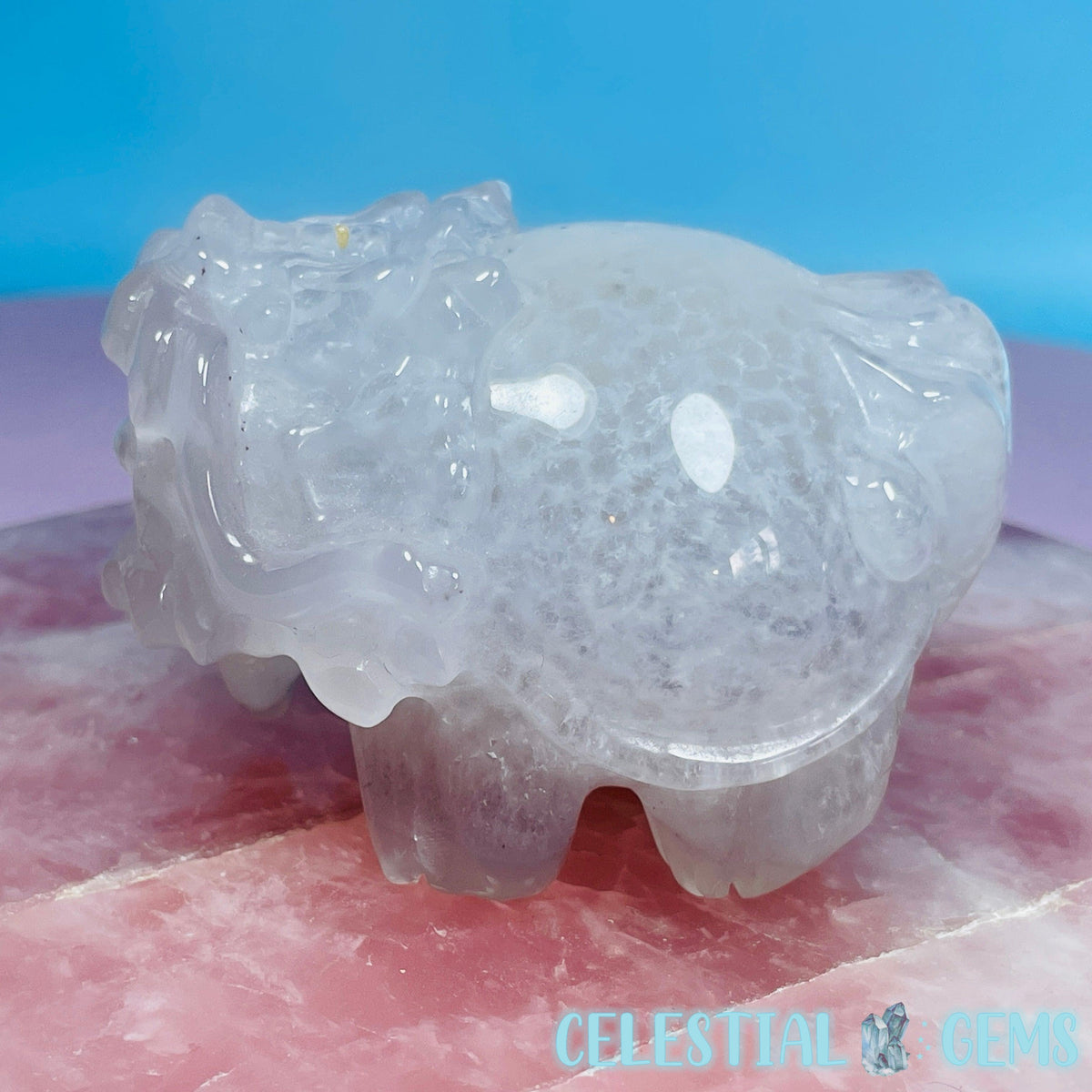 Agate 'Pixiu' Dragon Frog Carving
