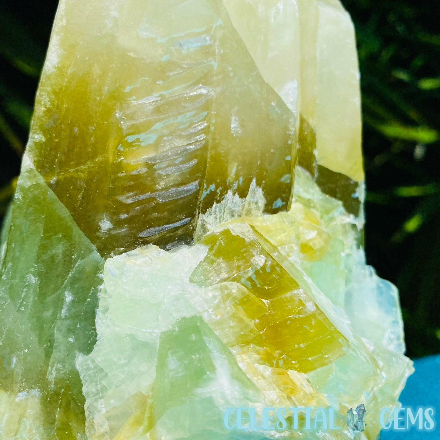 Green Calcite Large Raw Standing Chunk (4.33kg)