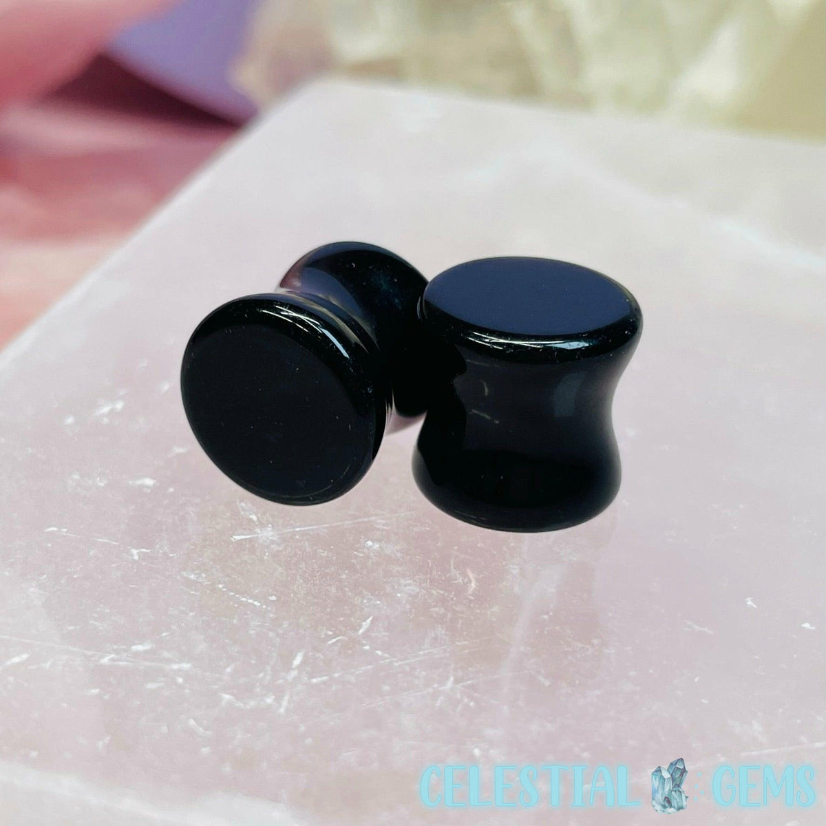 Crystal Stretcher Round Ear-Plug Earring 11/12mm Gauge