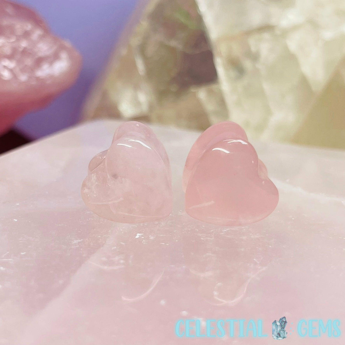 Crystal Stretcher Heart Ear-Plug Earring 11mm Gauge