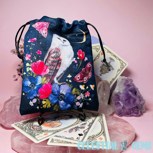 Owl Bouquet Tarot Drawstring Bag