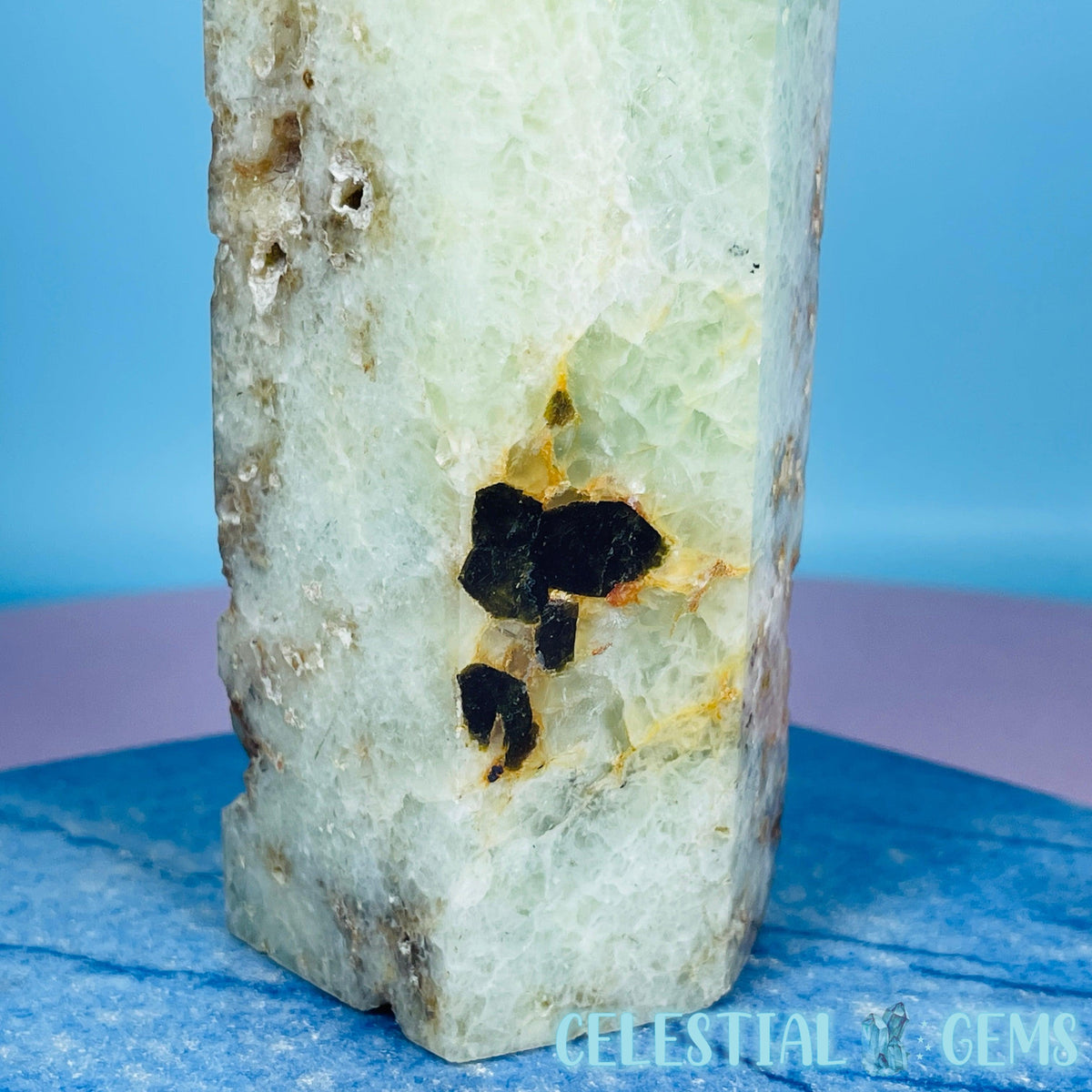 Prehnite with Epidote Large Tower