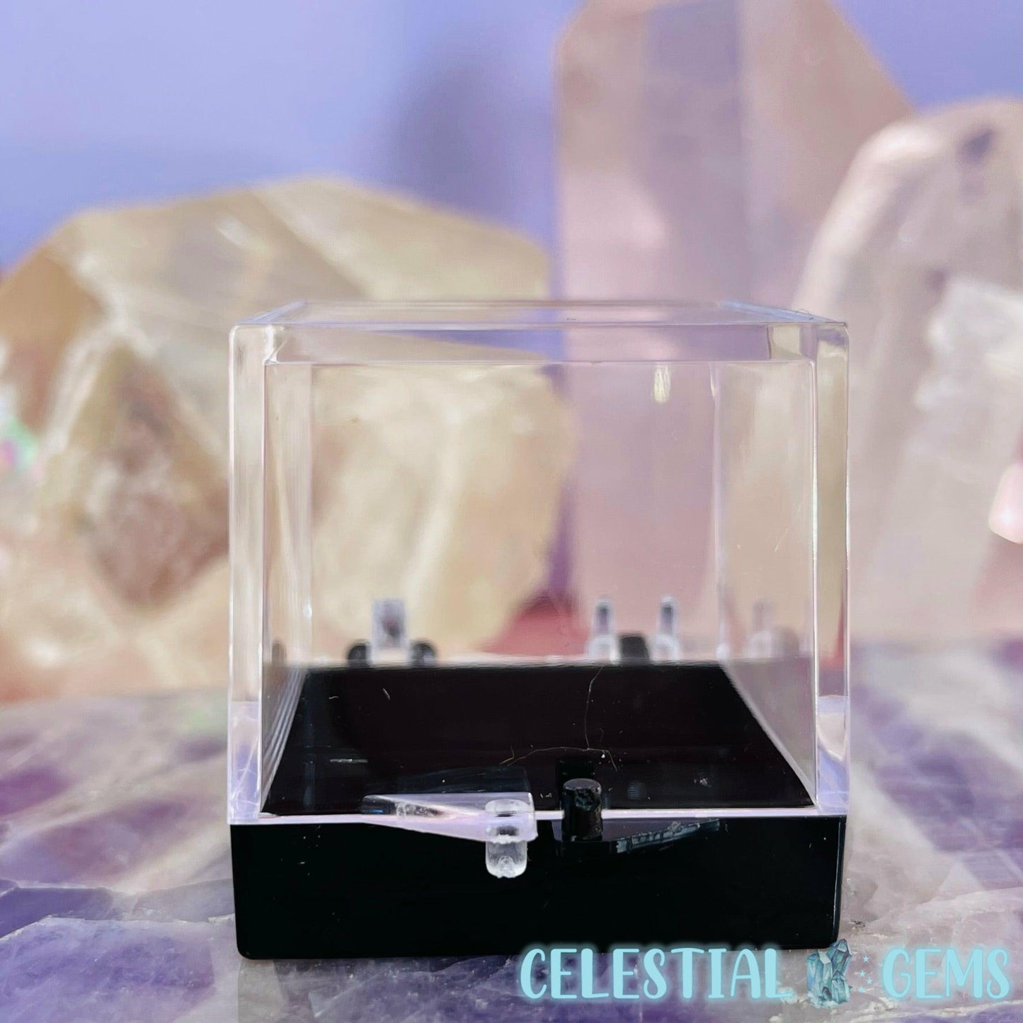 Plastic Crystal/Mineral/Specimen Small Display Box 3.5cm (Empty)
