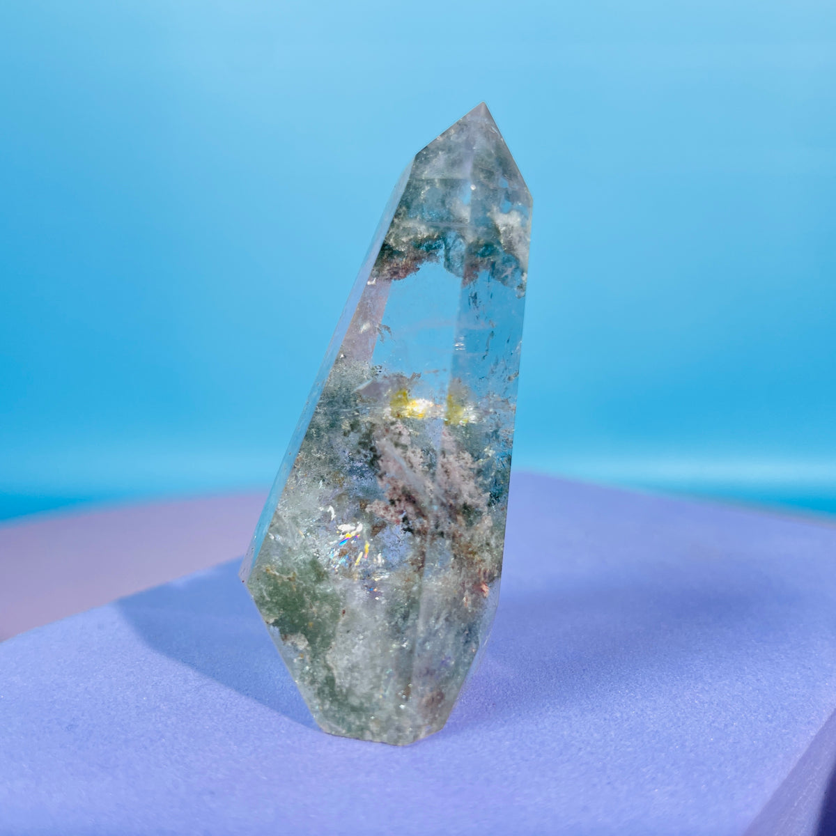 Garden Quartz (Lodolite) Small Tower