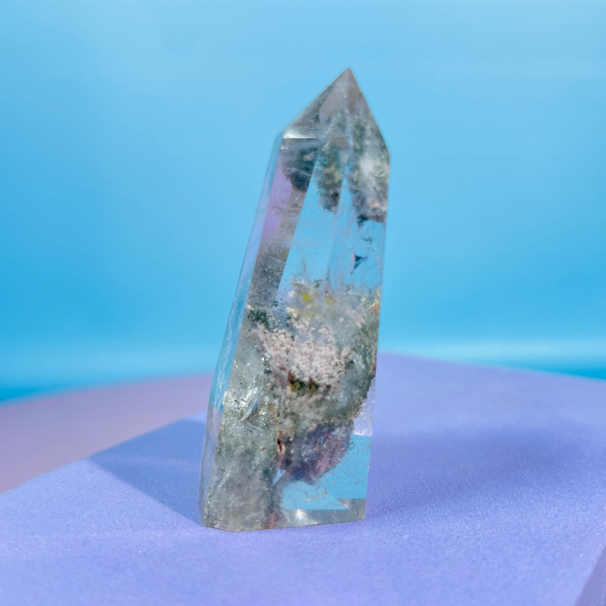 Garden Quartz (Lodolite) Small Tower
