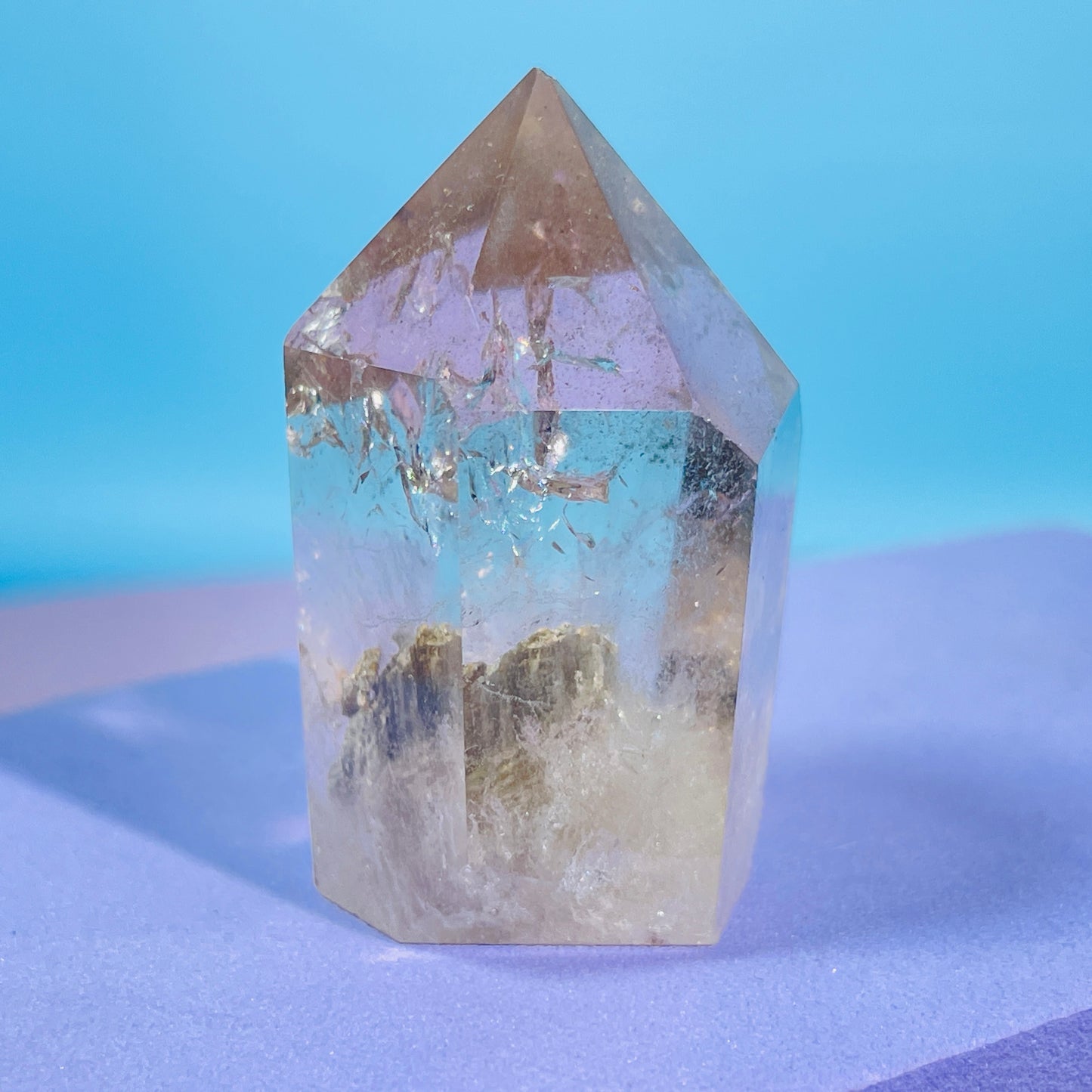 Garden Quartz (Lodolite) Small Tower