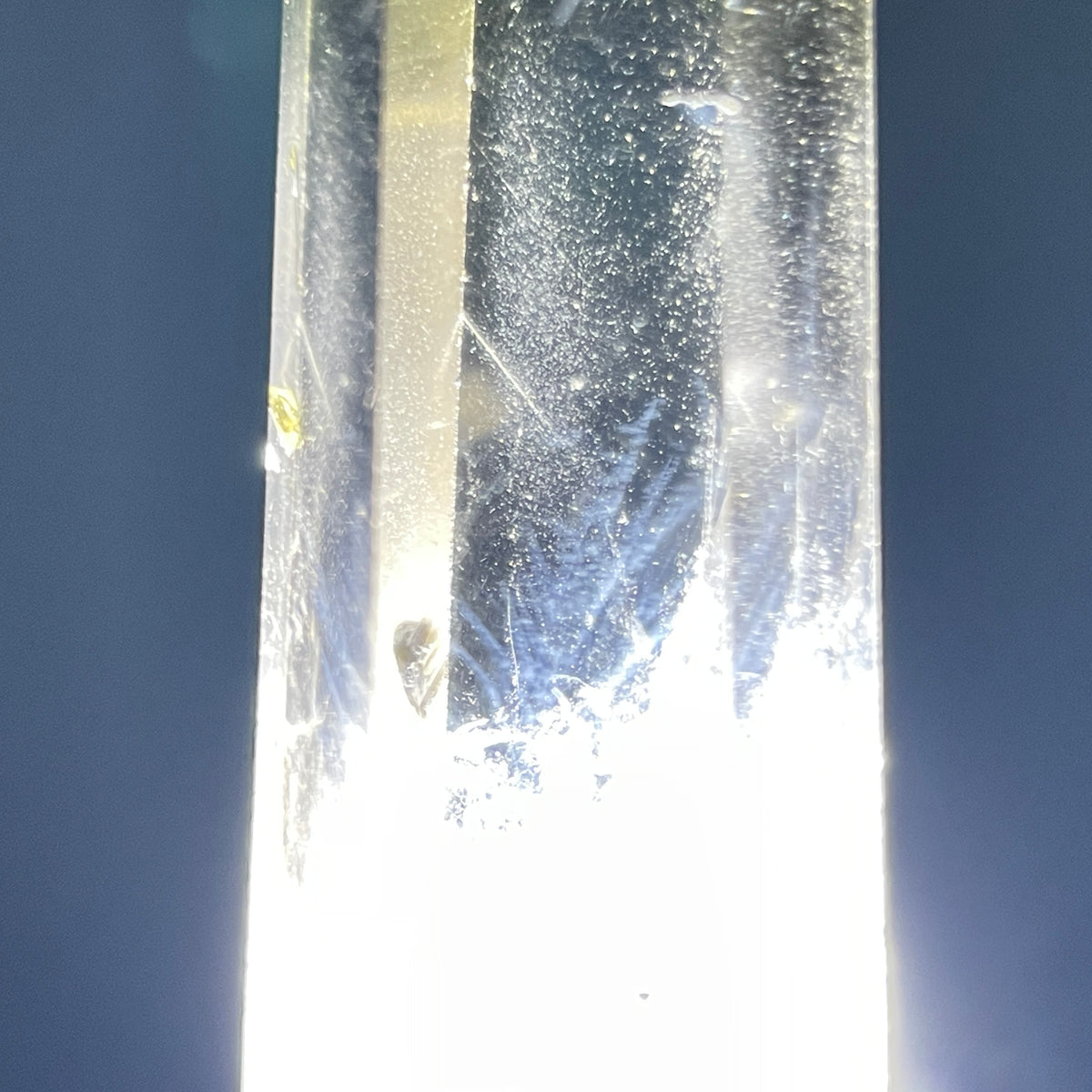 Dumortierite 'Blue Needle' in Citrine Small Tower