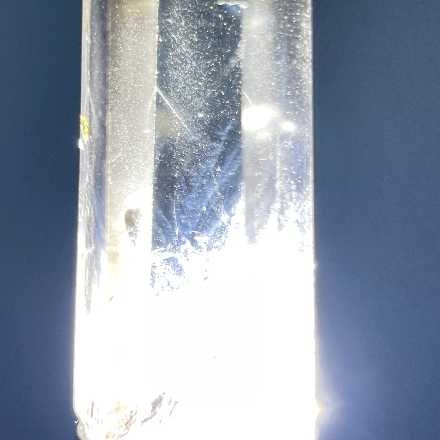 Dumortierite 'Blue Needle' in Citrine Small Tower