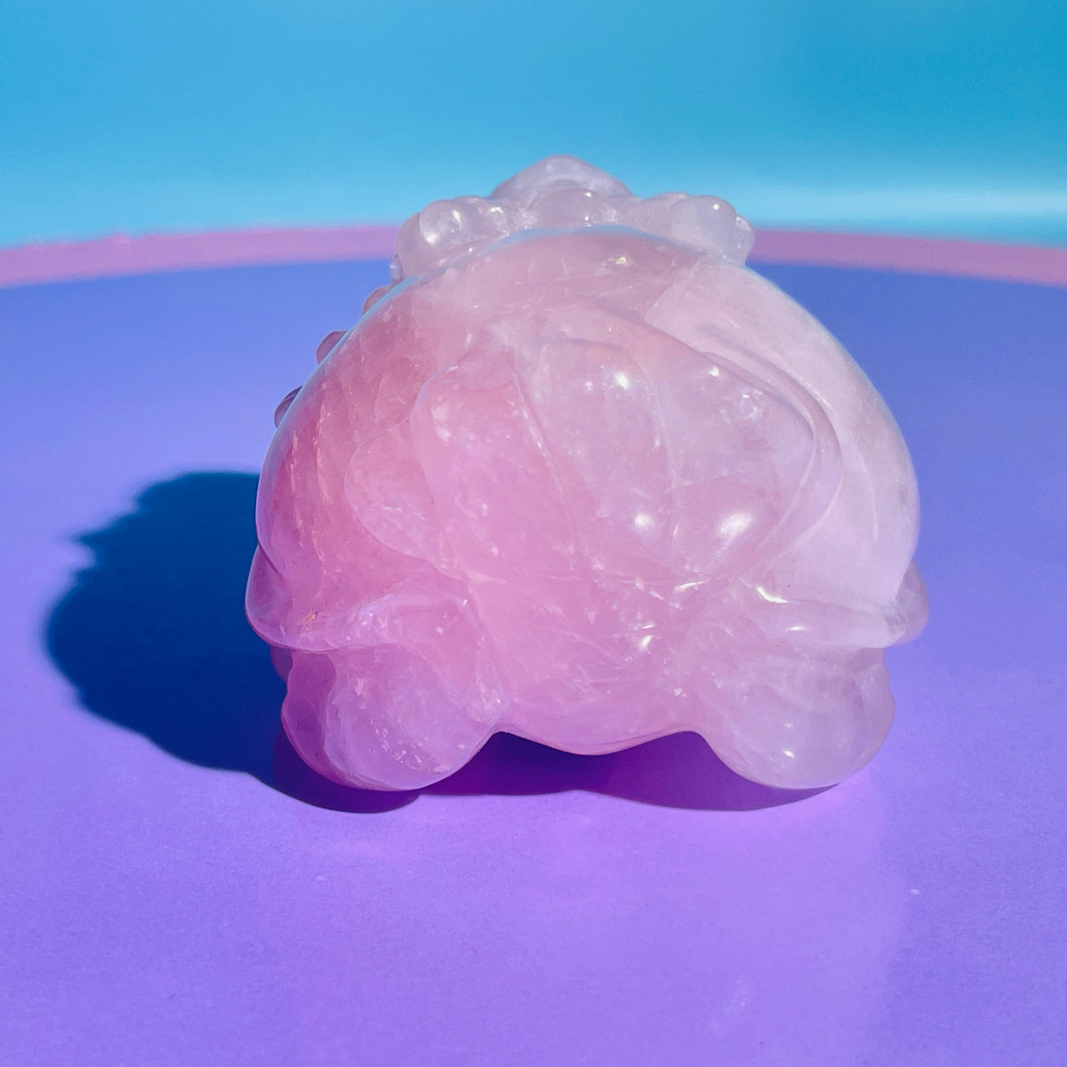 Rose Quartz 'Pixiu' Dragon Medium Carving