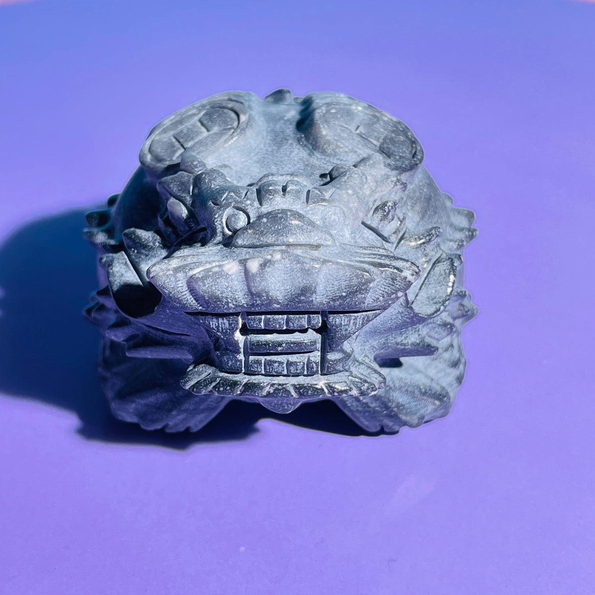 Taiji Stone 'Pixiu' Dragon with Offering Coins Medium Carving