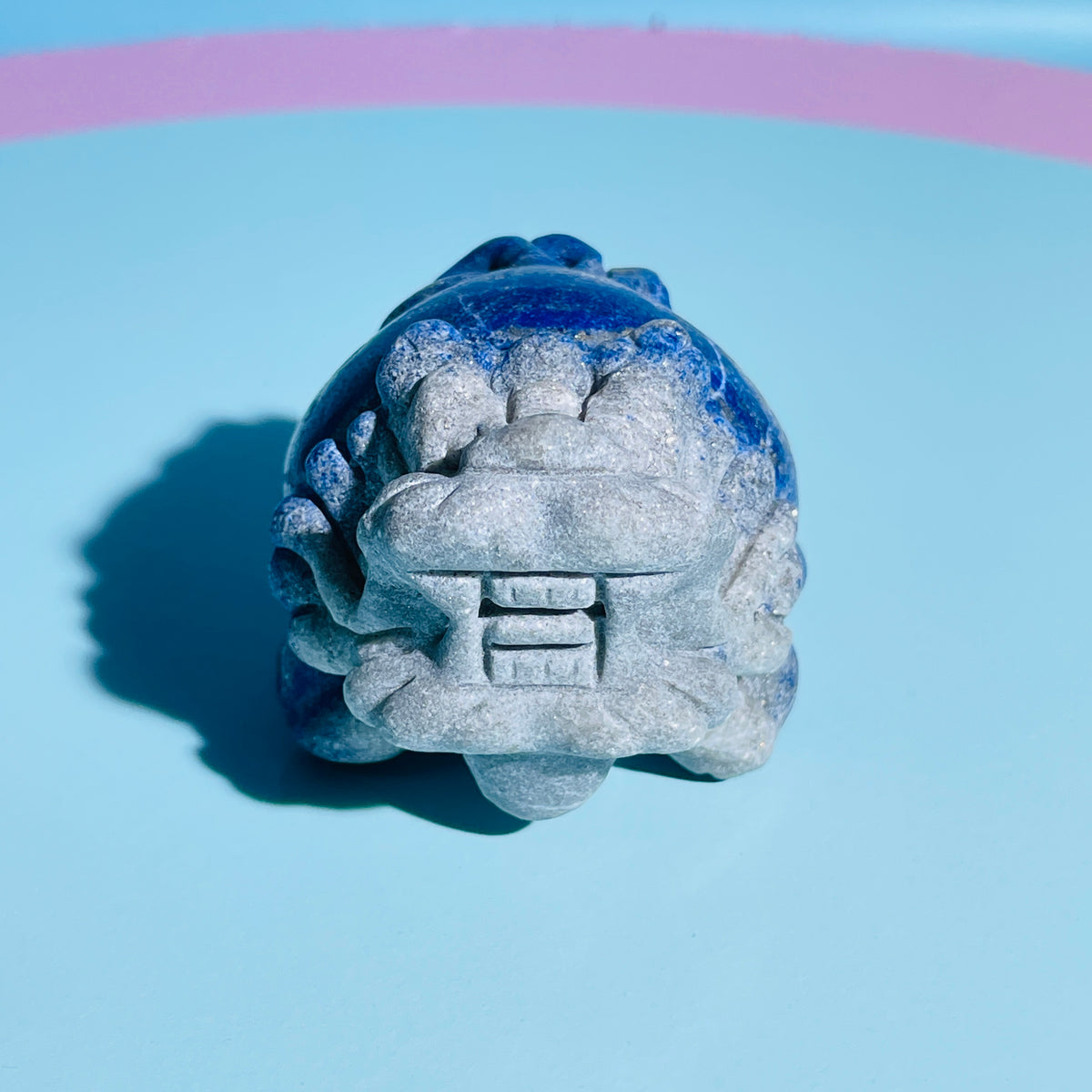 Lapis Lazuli 'Pixiu' Dragon Medium Carving