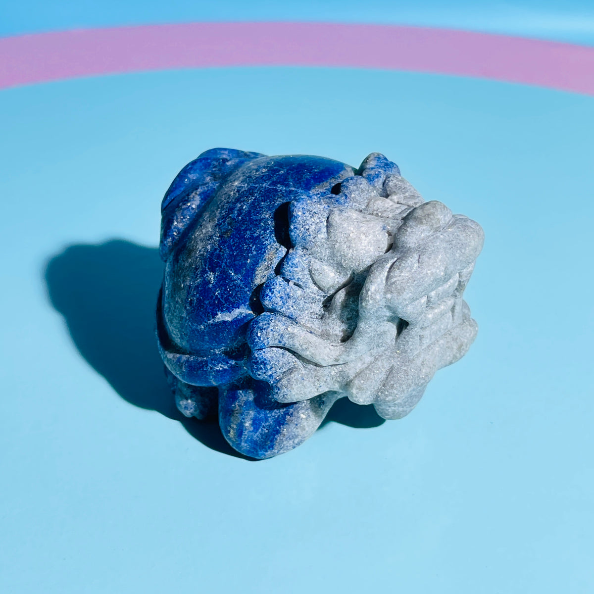 Lapis Lazuli 'Pixiu' Dragon Medium Carving